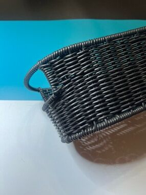 Source Unknown Black Woven Storage Basket